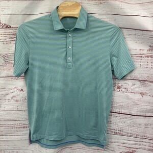 RLX Ralph Lauren Golf Polo‎ Shirt Mens Large Striped Short Sleeve Performance